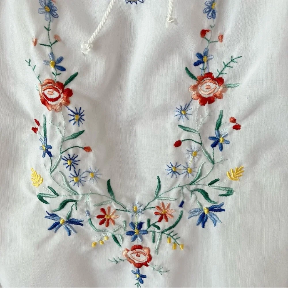 Vintage Giras Embroidered Boho Peasant Top Shirt - Picture 3 of 5